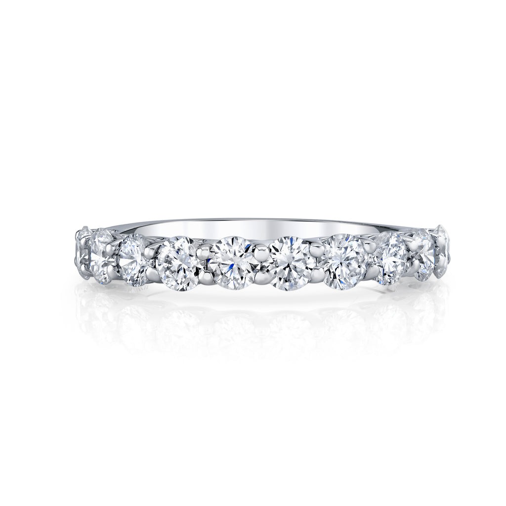 Shared Prong Diamond Wedding Band