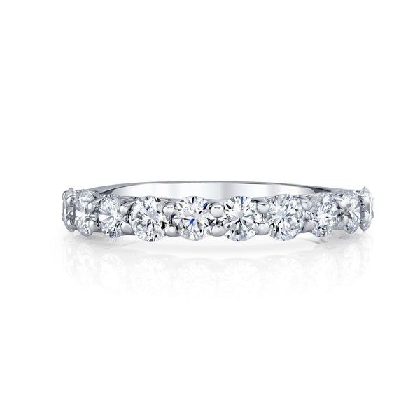 Shared Prong Diamond Wedding Band