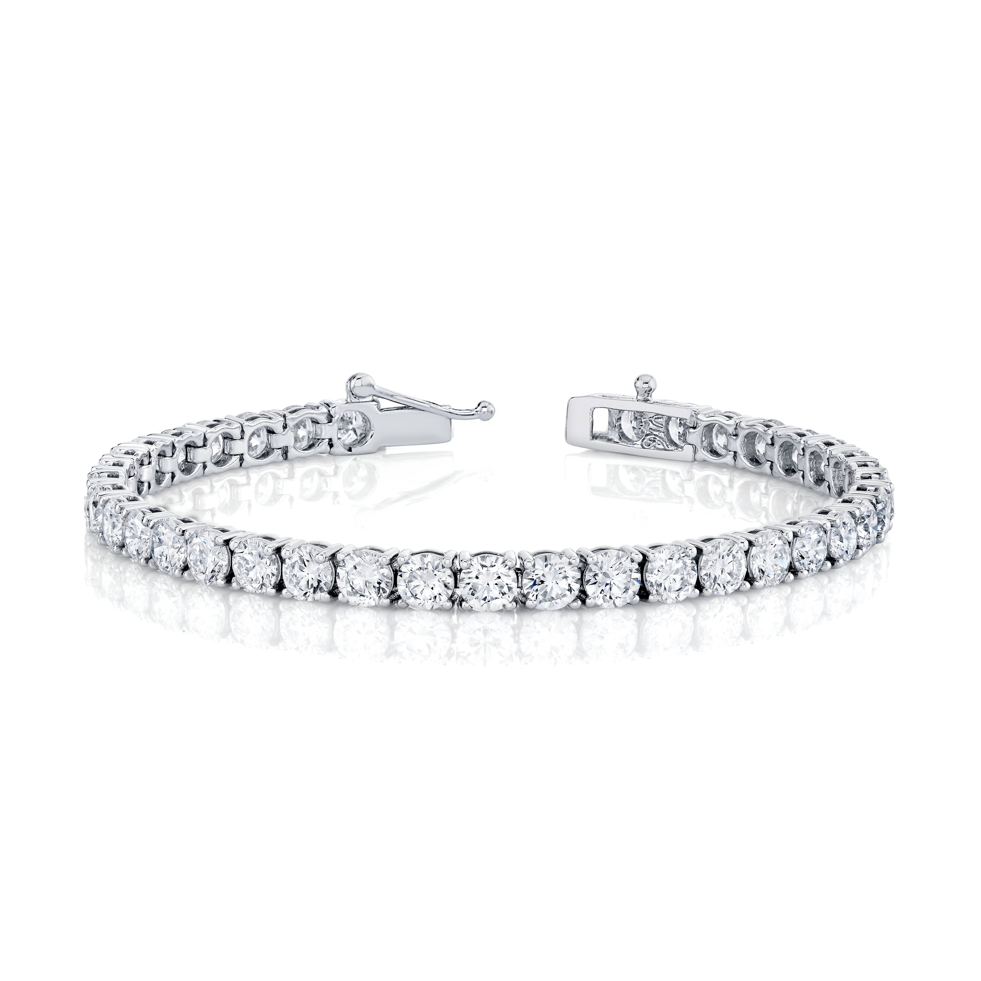 Signature Round Diamond Tennis Bracelet