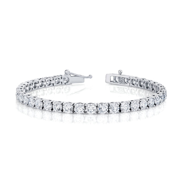 Signature Round Diamond Tennis Bracelet