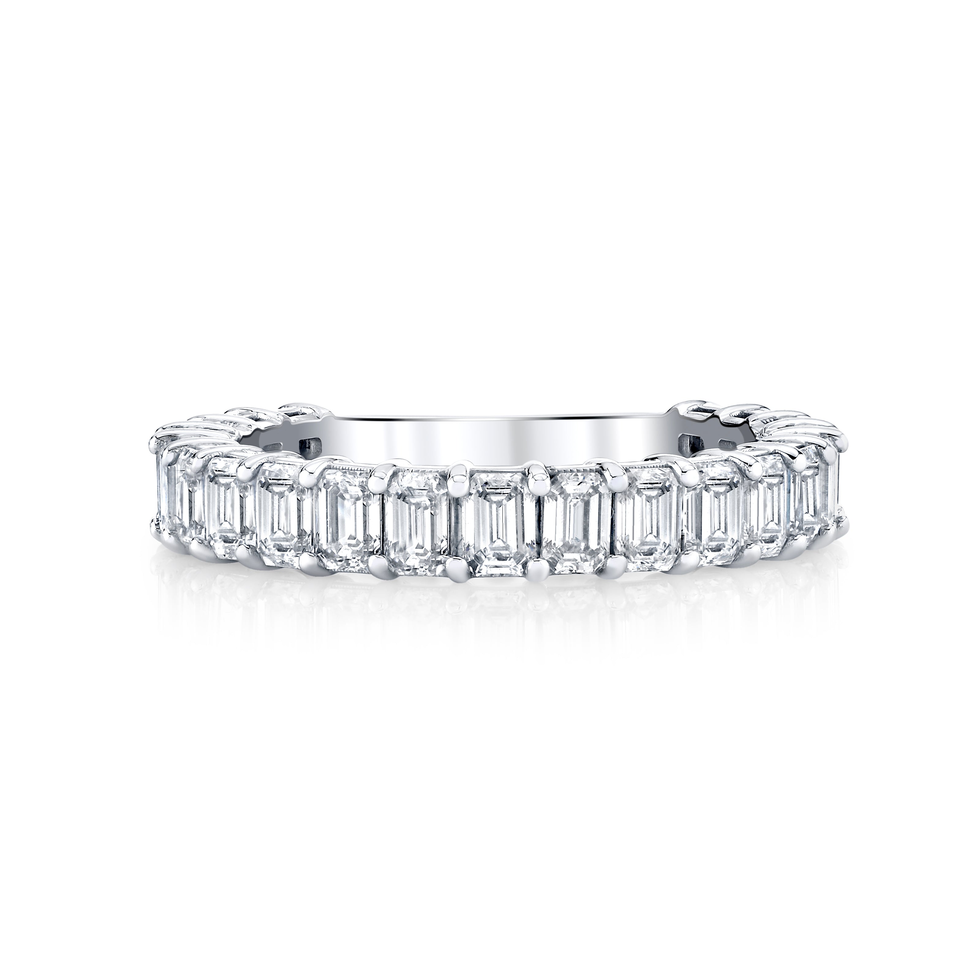 Emerald Cut Diamond Eternity Band