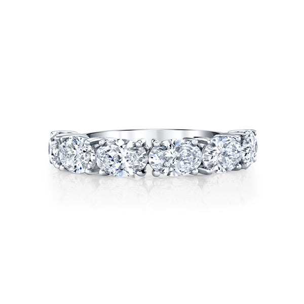 Six Stone Oval Diamond Statement Band
