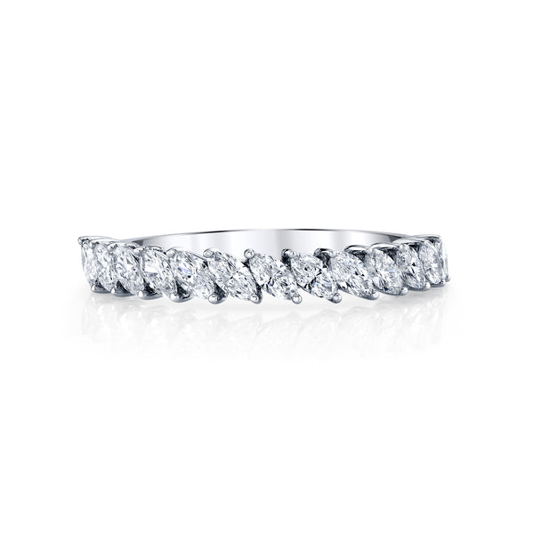 Marquise Cut Diamond Mosaic Band