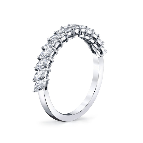 Marquise Cut Diamond Sculptural Band