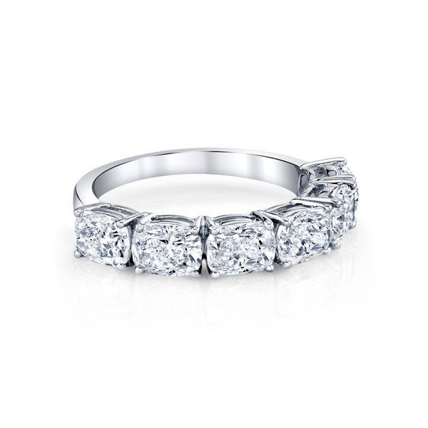 Cushion Cut Diamond Anniversary Band