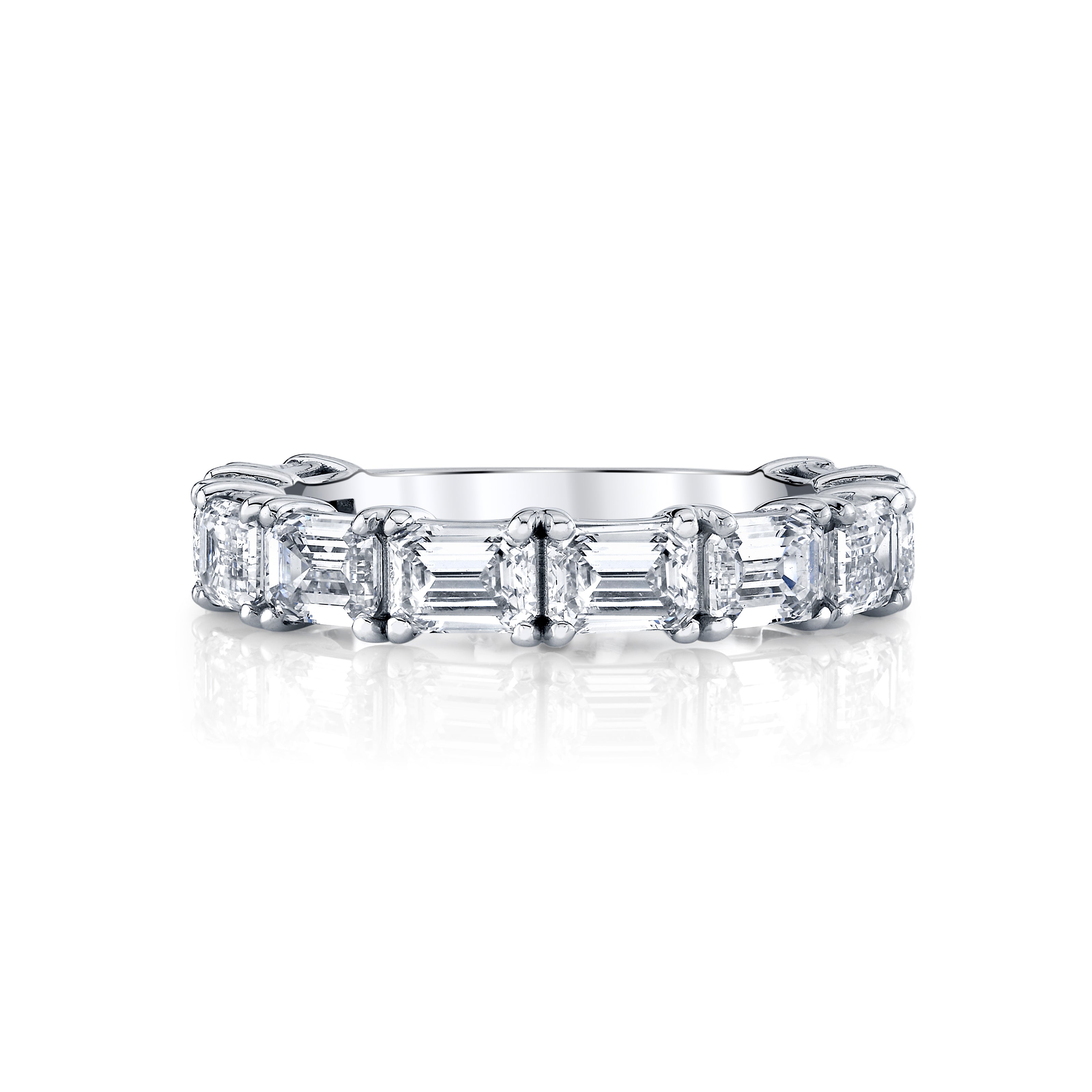 Infinite Emerald Cut Diamond Eternity Band