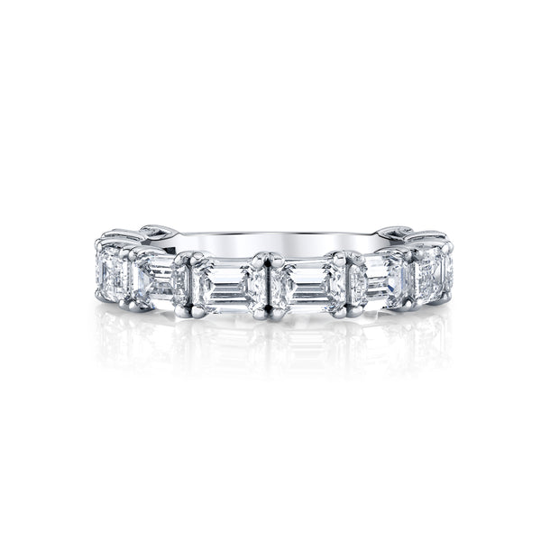 Infinite Emerald Cut Diamond Eternity Band