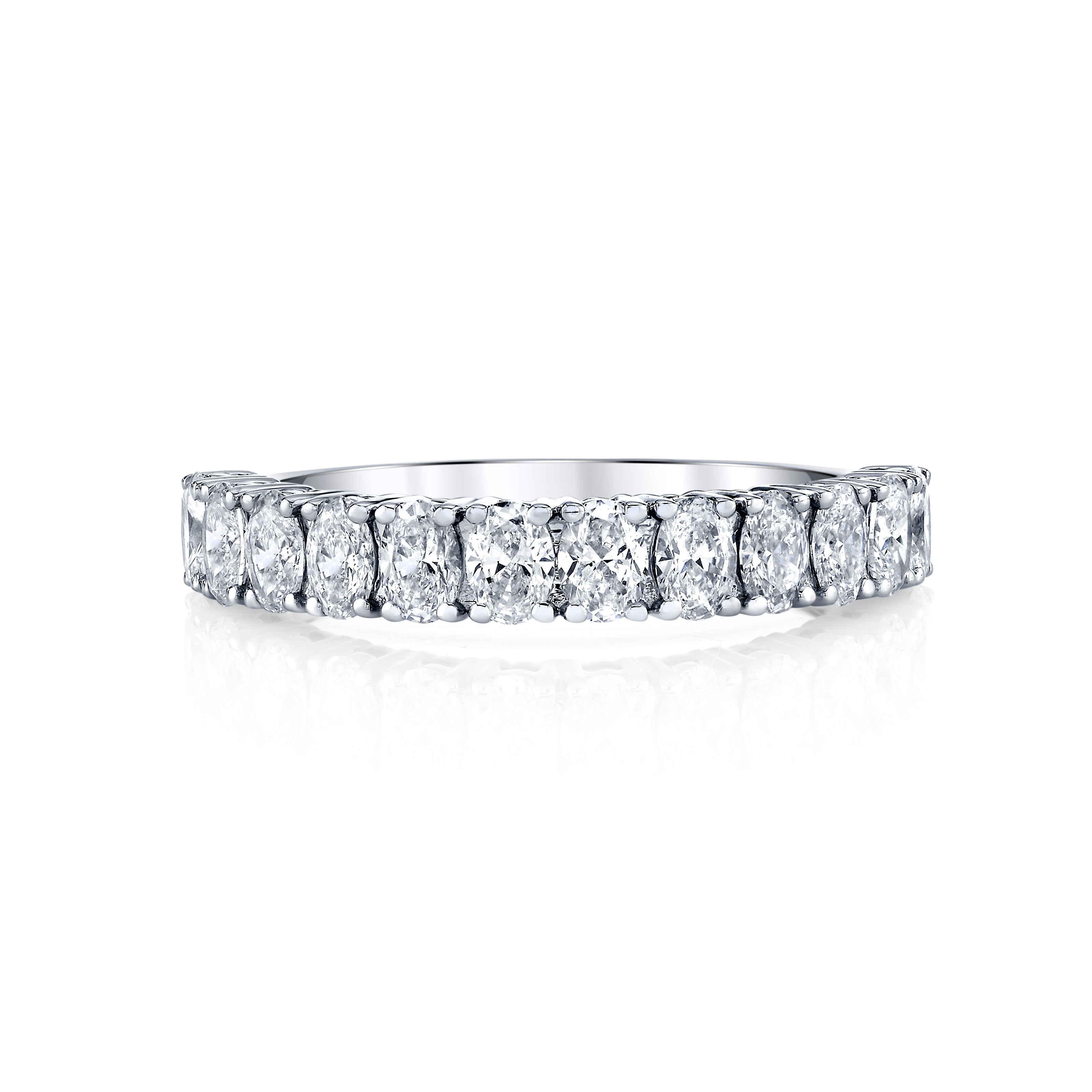 Ethereal Oval Cut Diamond Eternity Band