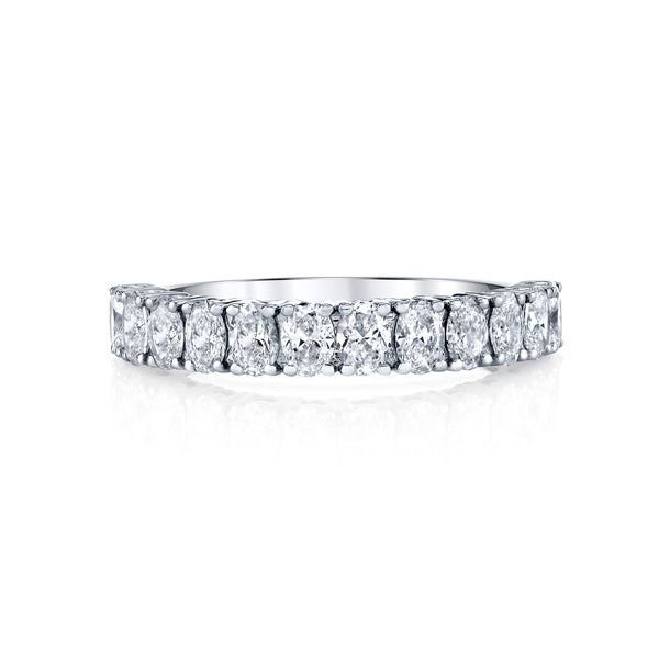 Ethereal Oval Cut Diamond Eternity Band