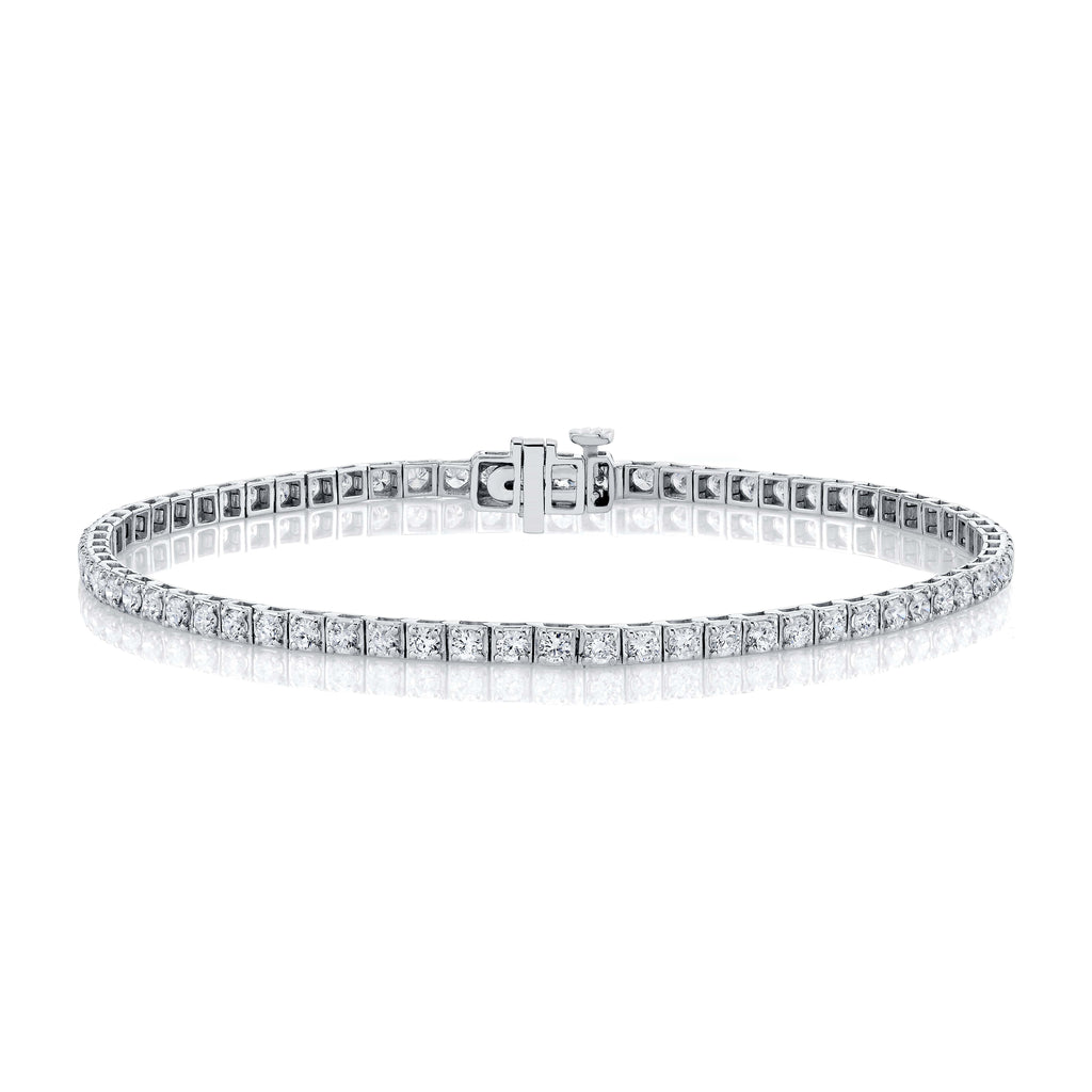 Round Cut Diamond Sparkle Tennis Bracelet