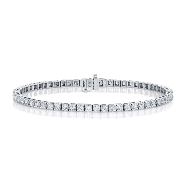 Luminous Round Cut Liquid Light Tennis Bracelet