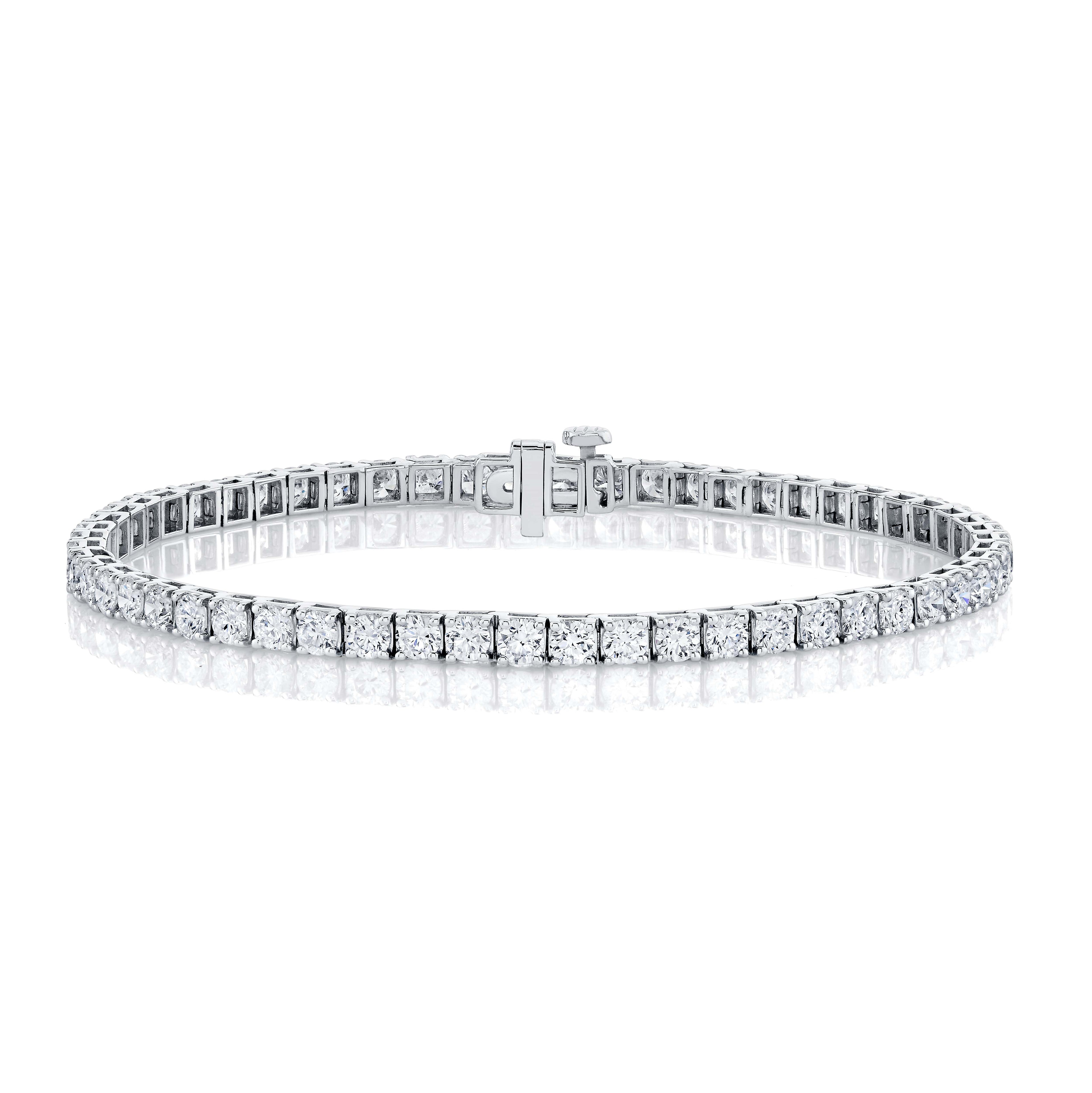 Eternal Round Cut Diamond Tennis Bracelet