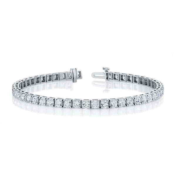 Celestial Glow Round Diamond Tennis Bracelet