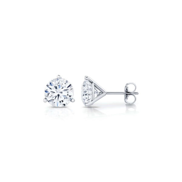 Round Brilliant Diamond Martini Studs