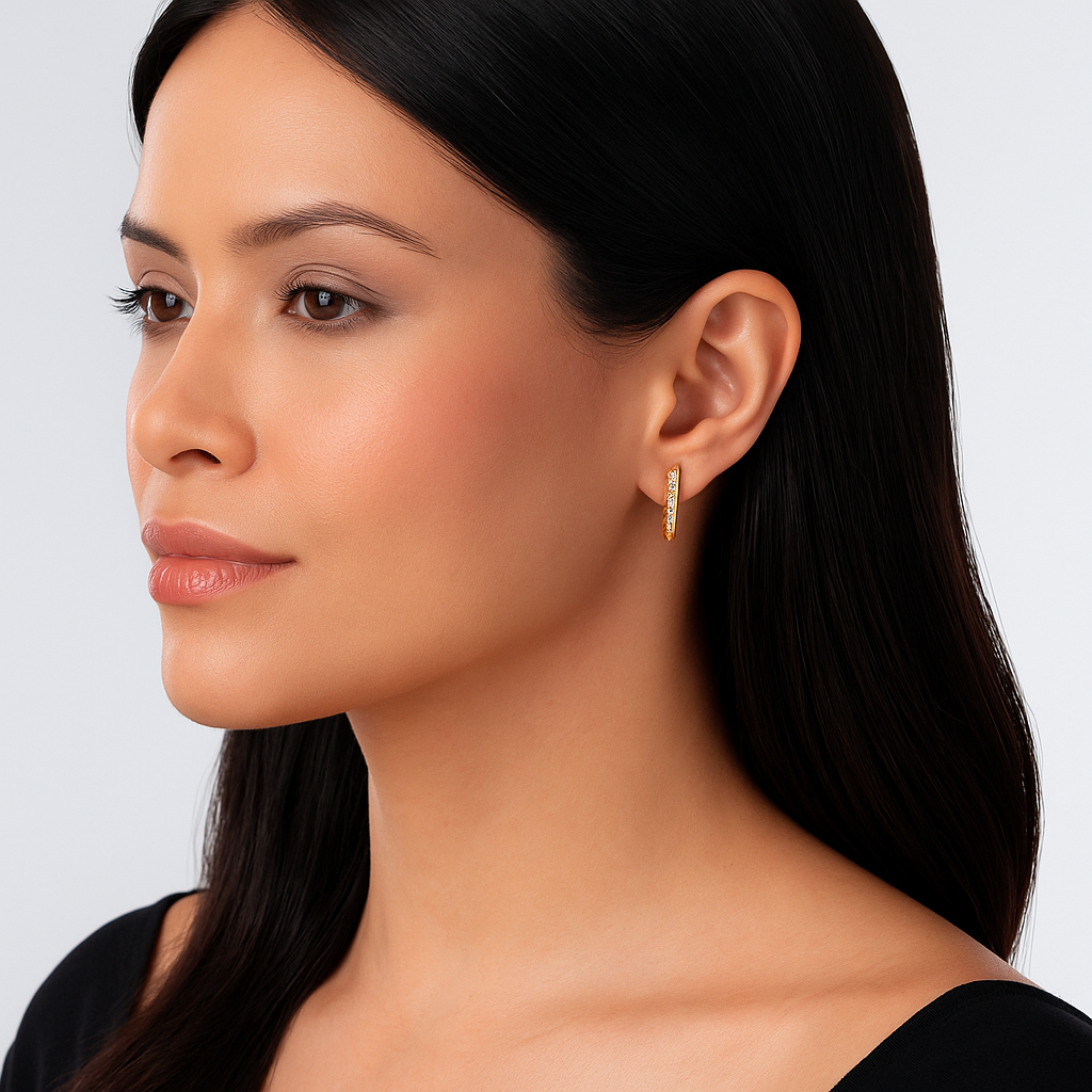 Huggie - Diamond Earrings