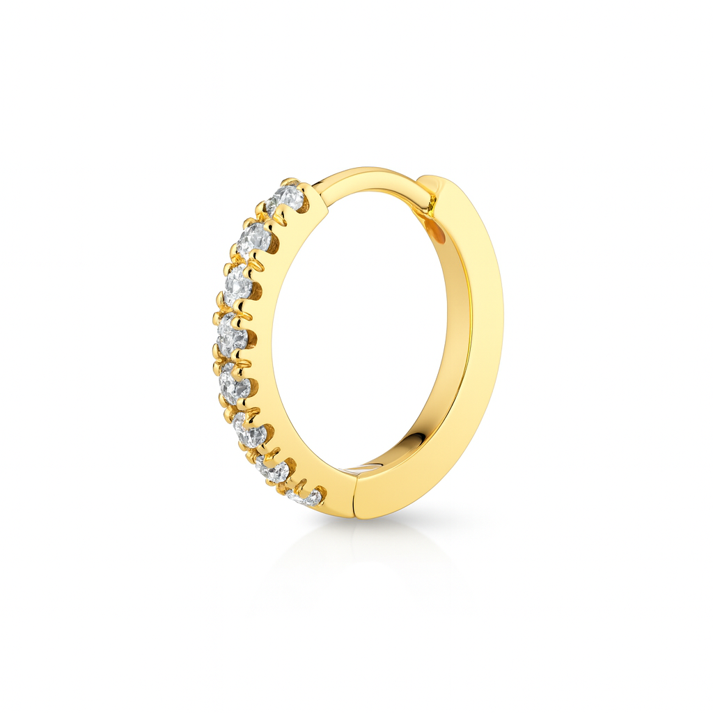 Huggie - Diamond Earrings