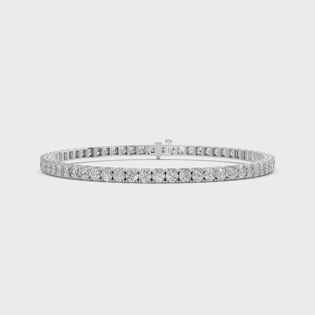 Eternal Round Cut Diamond Tennis Bracelet