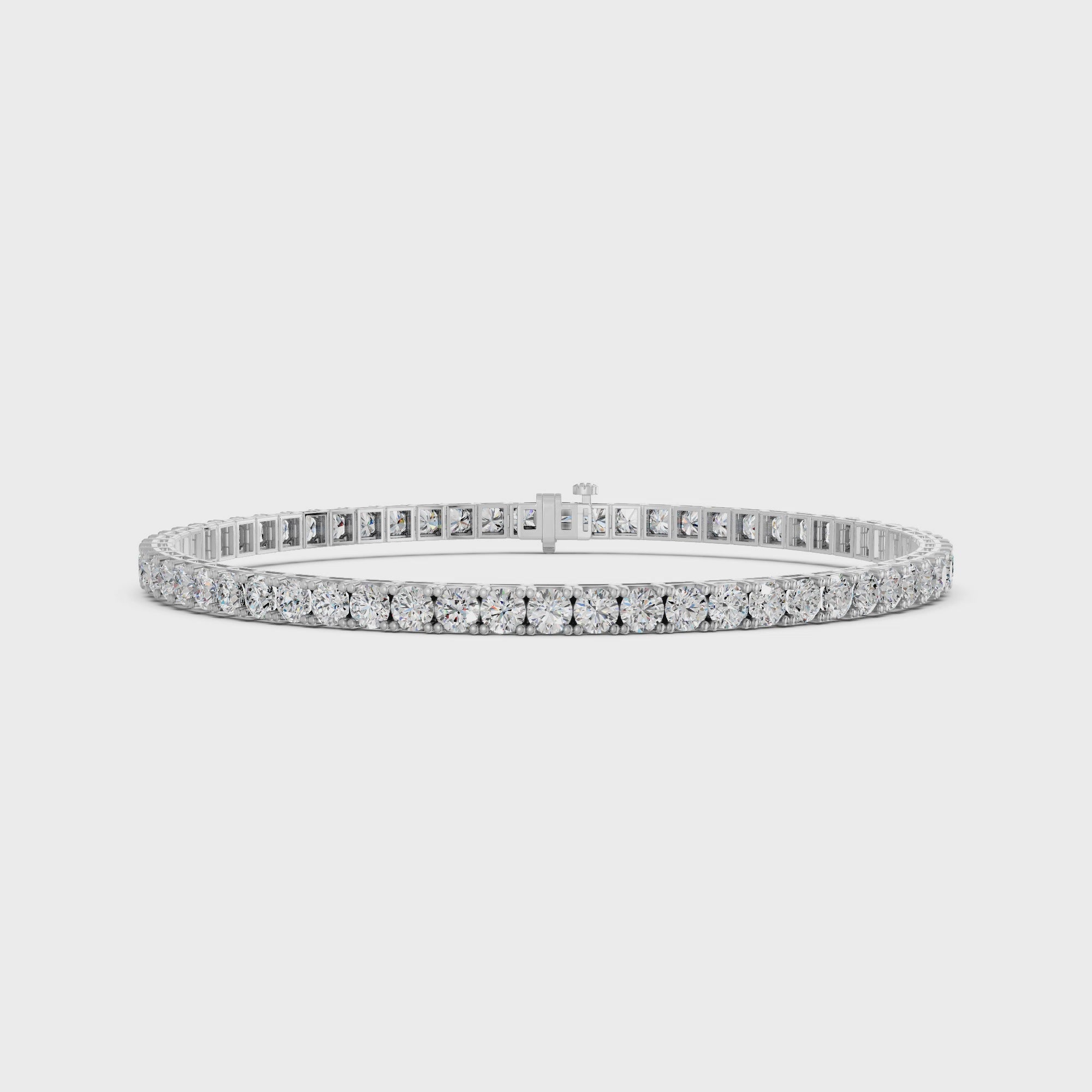 Eternal Round Cut Diamond Tennis Bracelet