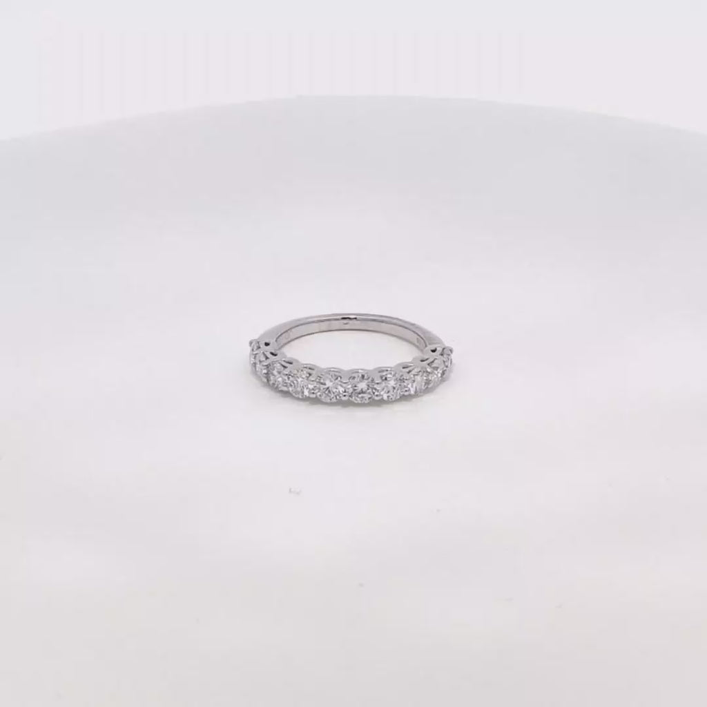 Shared Prong Diamond Wedding Band