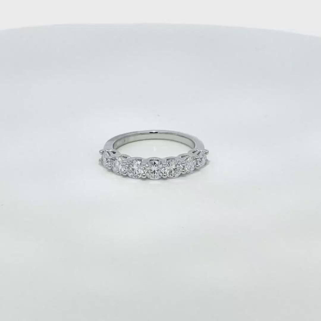 Half Eternity Round Diamond Band