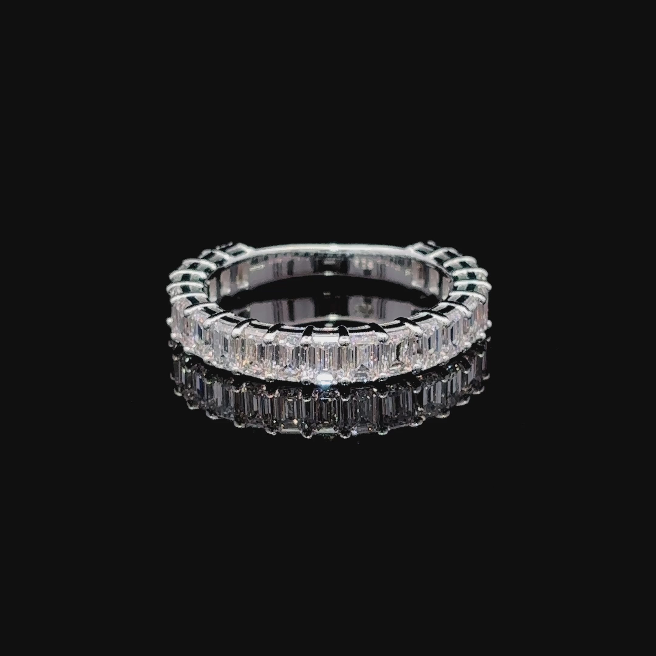 Emerald Cut Diamond Eternity Band