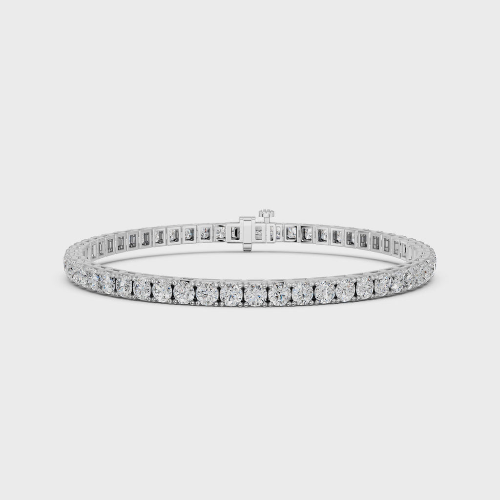 Celestial Glow Round Diamond Tennis Bracelet